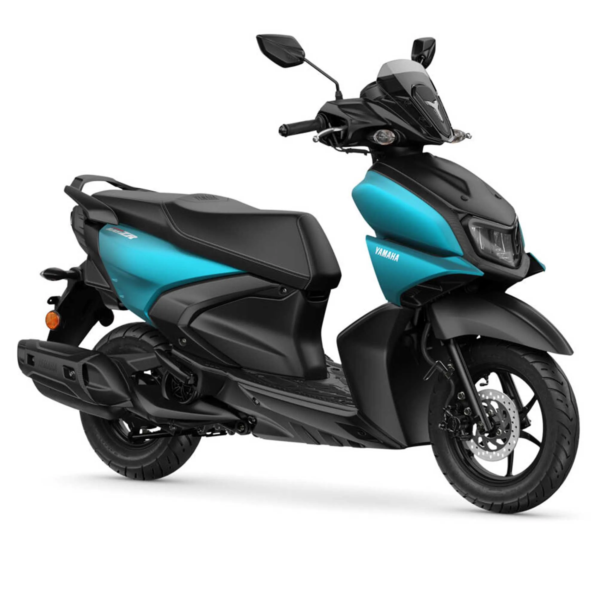 2025 yam lcg125 eu matt cyan Nouveau RayZR : intelligent, sportif et plus connecté que jamais.