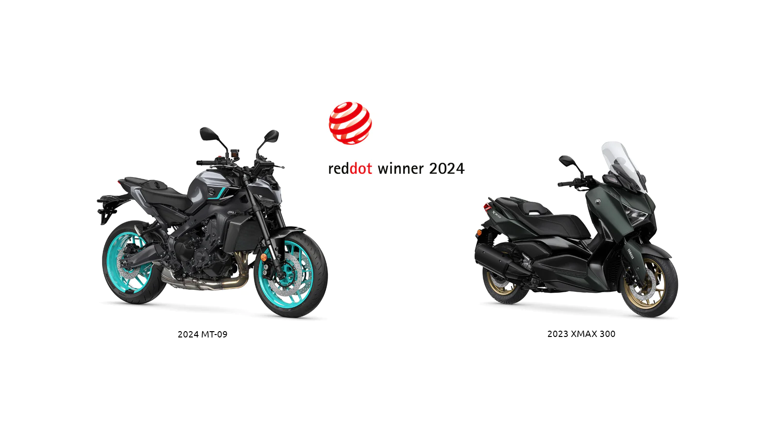 red dotfile Prix du "Red Dot" award: Product design 2024 pour la MT-09 et le XMAX 300